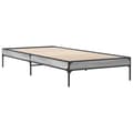 Miniatyrbilde 5 av 9: vidaXL Sengeramme grå sonoma 100x200 cm konstruert tre og metall