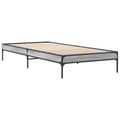 Miniatyrbilde 1 av 9: vidaXL Sengeramme grå sonoma 100x200 cm konstruert tre og metall