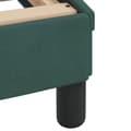 Miniatyrbillede 11 af 11: vidaXL sengeramme med LED-lys 140x190 cm velour mørkegrøn