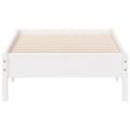 Miniatyrbilde 3 av 9: vidaXL Sengeramme uten madrass hvit 75x190 cm heltre furu