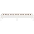 Miniatyrbilde 4 av 9: vidaXL Sengeramme uten madrass hvit 75x190 cm heltre furu