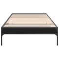 Miniatyrbilde 3 av 9: vidaXL Sengeramme svart 90x200 cm konstruert tre og metall