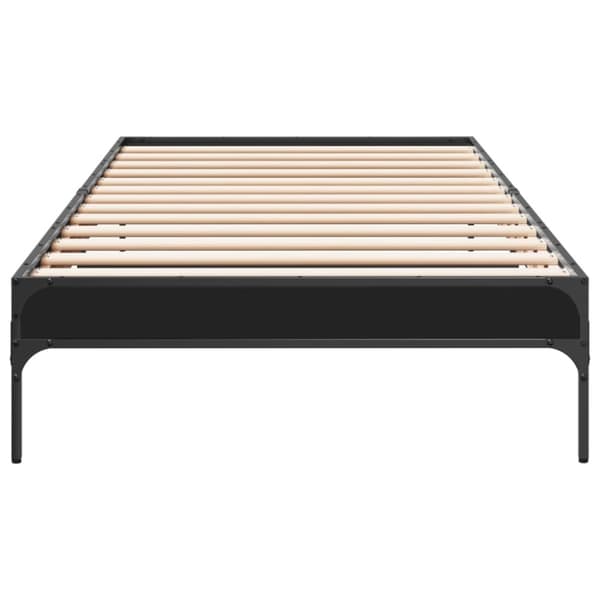 vidaXL Sengeramme svart 90x200 cm konstruert tre og metall