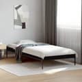 Miniatyrbilde 2 av 9: vidaXL Sengeramme svart 90x200 cm konstruert tre og metall