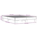 Miniatyrbilde 8 av 9: vidaXL Sengeramme grå sonoma 150x200 cm konstruert tre og metall