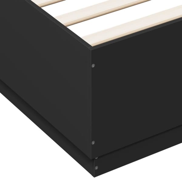 vidaXL Sengeramme svart 180x200 cm konstruert tre