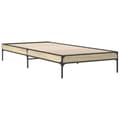 Miniatyrbilde 1 av 9: vidaXL Sengeramme sonoma eik 75x190 cm konstruert tre og metall