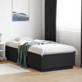 Miniatyrbilde 2 av 9: vidaXL Sengeramme svart 90x200 cm konstruert tre