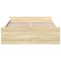 Miniatyrbilde 3 av 11: vidaXL Sengeramme med skuffer sonoma eik 120x200 cm konstruert tre