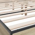 Miniatyrbilde 6 av 9: vidaXL Sengeramme sonoma eik 160x200 cm konstruert tre og metall