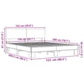 Miniatyrbilde 8 av 9: vidaXL Sengeramme sonoma eik 150x200 cm konstruert tre og metall