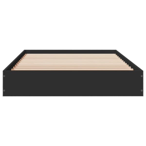 vidaXL Sengeramme svart 90x200 cm konstruert tre
