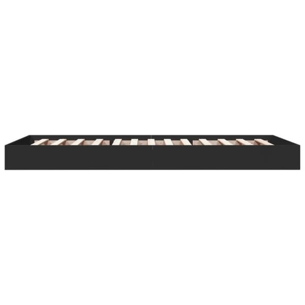 vidaXL Sengeramme svart 90x200 cm konstruert tre