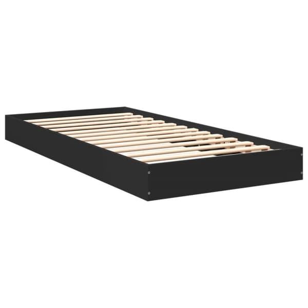 vidaXL Sengeramme svart 90x200 cm konstruert tre