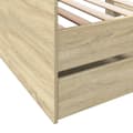 Pikkukuva 6 / 10: vidaXL Vuodesohva laatikoilla ei patjaa Sonoma-tammi 90x200 cm