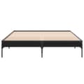 Miniatyrbilde 3 av 9: vidaXL Sengeramme svart 160x200 cm konstruert tre og metall