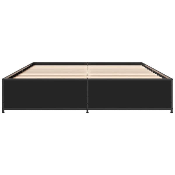 vidaXL Sengeramme svart 120x190 cm konstruert tre og metall