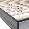 Miniatyrbilde 6 av 9: vidaXL Sengeramme grå sonoma 140x200 cm konstruert tre og metall