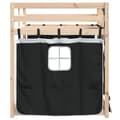 Pikkukuva 5 / 11: vidaXL Parvisänky verhoilla mustavalkoinen 90x190 cm täysi mänty