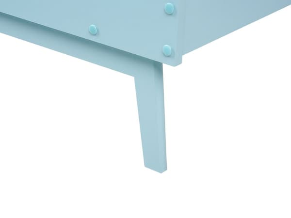 Enkeltseng Lyseblå Træ 90 x 200 cm Design Sengeramme Enkeltmands Seng Juniorseng Træseng