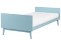 Miniatyrbillede 1 af 11: Enkeltseng Lyseblå Træ 90 x 200 cm Design Sengeramme Enkeltmands Seng Juniorseng Træseng