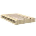 Miniatyrbillede 5 af 10: vidaXL sengestel 120x200 cm konstrueret træ sonoma-eg