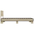 Miniatyrbilde 6 av 10: vidaXL Sengeramme sonoma eik 100x200 cm konstruert tre og metall