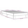Miniatyrbilde 8 av 9: vidaXL Sengeramme røkt eik 100x200 cm konstruert tre og metall
