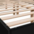 Pikkukuva 6 / 9: vidaXL Sängynrunko musta 140x200 cm tekninen puu ja metalli