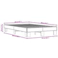 Pikkukuva 8 / 9: vidaXL Sängynrunko musta 140x200 cm tekninen puu ja metalli