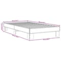 Miniatyrbillede 8 af 9: vidaXL sengeramme 90x190 cm konstrueret træ og metal sonoma-eg