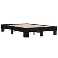 Miniatyrbilde 1 av 9: vidaXL Sengeramme svart 120x200 cm konstruert tre og metall