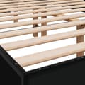 Pikkukuva 6 / 9: vidaXL Sängynrunko musta 120x200 cm tekninen puu ja metalli
