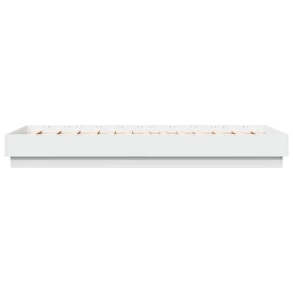 vidaXL sengeramme 75x190 cm konstrueret træ hvid