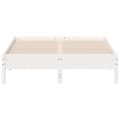 Miniatyrbilde 3 av 9: vidaXL Sengeramme uten madrass hvit 140x200 cm heltre furu