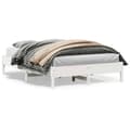 Miniatyrbilde 9 av 9: vidaXL Sengeramme uten madrass hvit 140x200 cm heltre furu