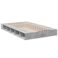 Miniatyrbilde 5 av 10: vidaXL Sengeramme betonggrå 140x190 cm konstruert tre