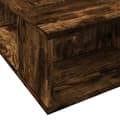 Miniatyrbilde 6 av 10: vidaXL Sengeramme røkt eik 90x190 cm konstruert tre