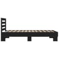 Miniatyrbilde 4 av 9: vidaXL Sengeramme svart 75x190 cm konstruert tre og metall