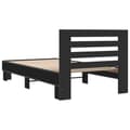 Miniatyrbilde 5 av 9: vidaXL Sengeramme svart 75x190 cm konstruert tre og metall