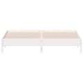 Miniatyrbilde 3 av 9: vidaXL Sengeramme uten madrass hvit 180x200 cm heltre furu