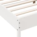 Miniatyrbilde 6 av 9: vidaXL Sengeramme uten madrass hvit 180x200 cm heltre furu