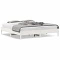 Miniatyrbilde 9 av 9: vidaXL Sengeramme uten madrass hvit 180x200 cm heltre furu
