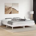 Miniatyrbilde 2 av 9: vidaXL Sengeramme uten madrass hvit 180x200 cm heltre furu