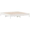 Miniatyrbilde 1 av 9: vidaXL Sengeramme uten madrass hvit 180x200 cm heltre furu
