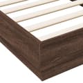 Miniatyrbilde 6 av 9: vidaXL Sengeramme uten madrass brun eik 75x190 cm konstruert tre