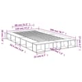 Miniatyrbillede 9 af 10: vidaXL sengestel 120x200 cm konstrueret træ grå sonoma-eg