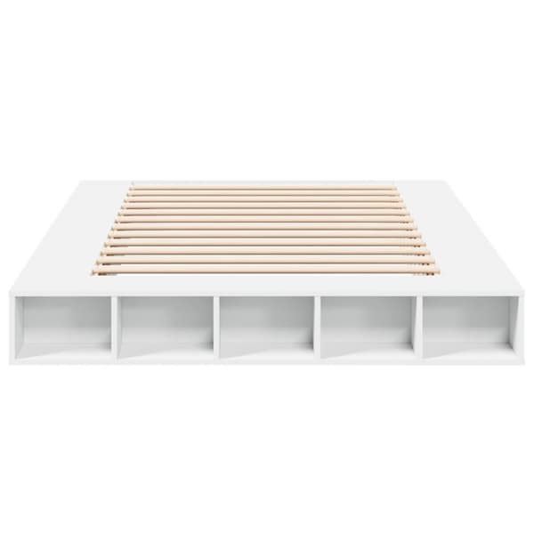 vidaXL Sengeramme hvit 160x200 cm konstruert tre
