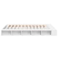 Miniatyrbilde 4 av 10: vidaXL Sengeramme hvit 160x200 cm konstruert tre