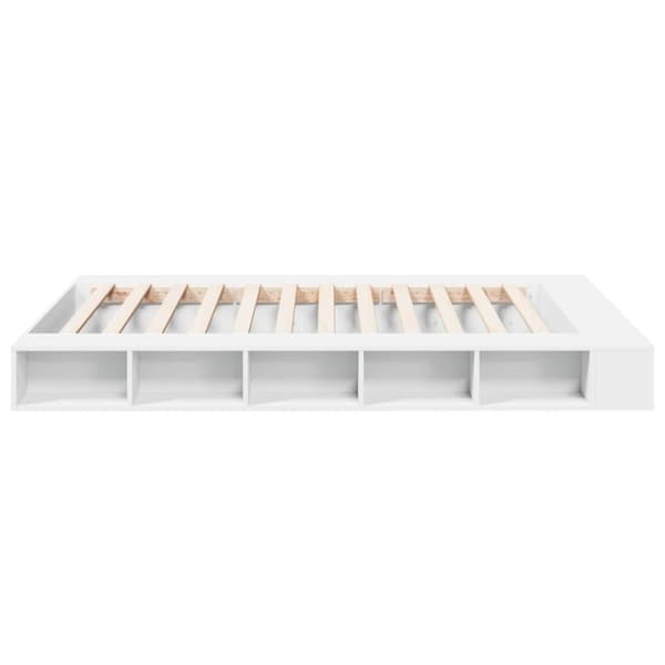 vidaXL Sengeramme hvit 160x200 cm konstruert tre